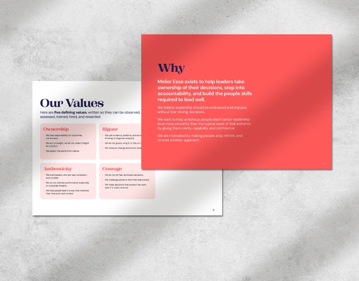 Melior Esse Strategy big