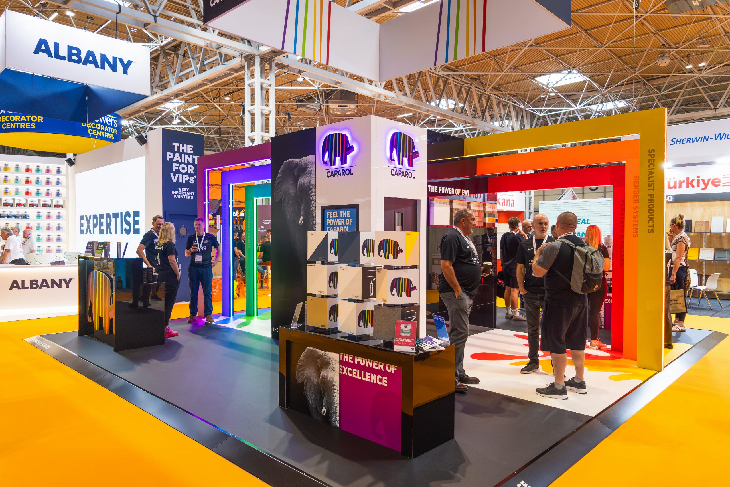 The Caparol stand at a trade show